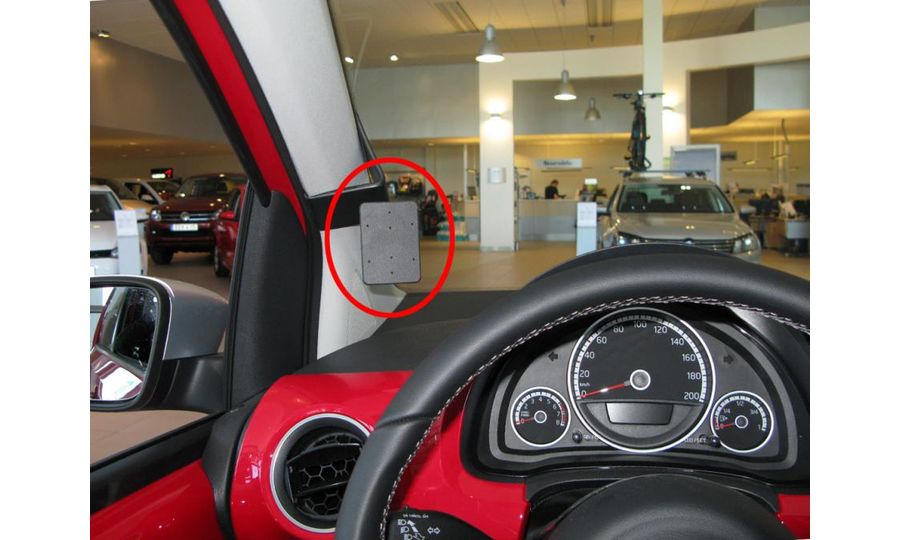 Brodit ProClip pre Škoda Citigo/Seat Mii 12-22/Volkswagen UP 12-22, vľavo na stĺpik