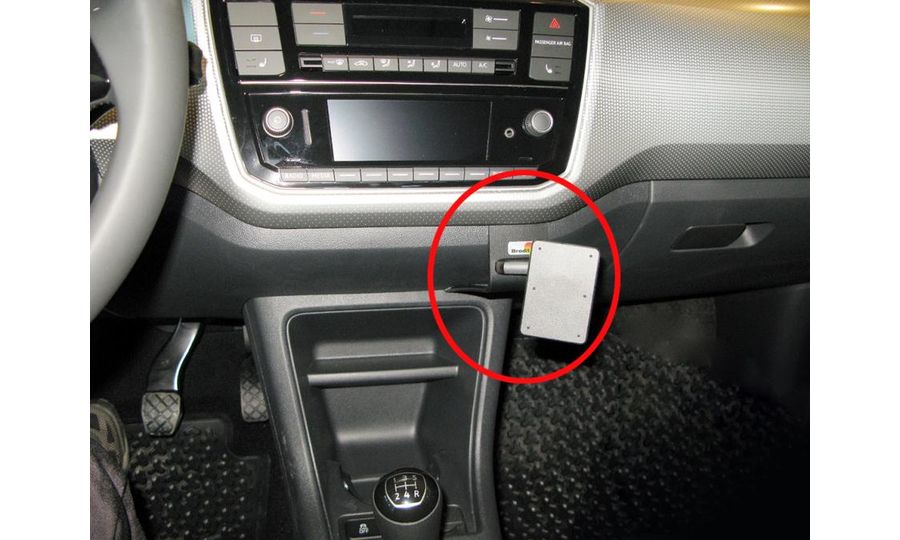 Brodit ProClip montážna konzola pre Škoda Citigo/Volkswagen UP/Seat Mii 17-22, na stred vpravo dole