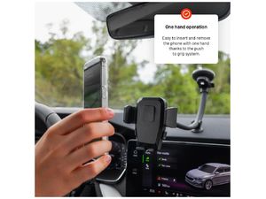 FIXED Univerzálny držiak do auta Iconiq Flex XL s flexibilnou nohou na sklo/prístrojovú dosku