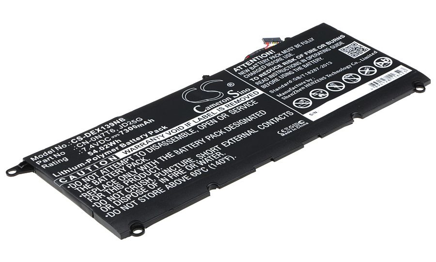 Batérie pre Dell XPS 13 9343 (ekv.5K9CP) 7300mAh, Ni-MH