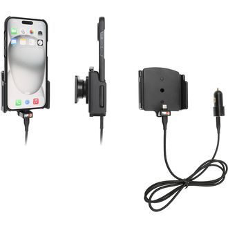 Držiak do auta Brodit pre Apple iPhone 15 Pro Max/iPhone 15 Plus, nastaviteľný, s nabíjaním, rozbalený