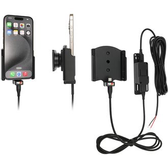 Brodit držiak do auta pre Apple iPhone 15 Pro/iPhone 15 bez puzdra, so skrytým nabíjaním