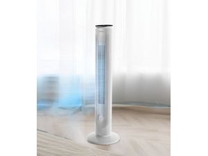 MIDEA FZ10-21ARBW stĺpový ventilátor, zabudovaná aromaterapia, tenký dizajn