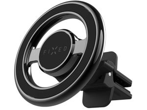 Magnetický kovový držiak FIXED MagMount Vent s podporou MagSafe, čierny