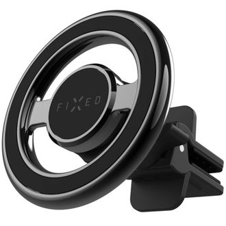 Magnetický kovový držiak FIXED MagMount Vent s podporou MagSafe, čierny