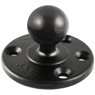 RAM Mounts Kruhová rukoväť s priemerom 93 mm s 3 otvormi po 120° s 1,5" guľovým čapom, RAM-240U