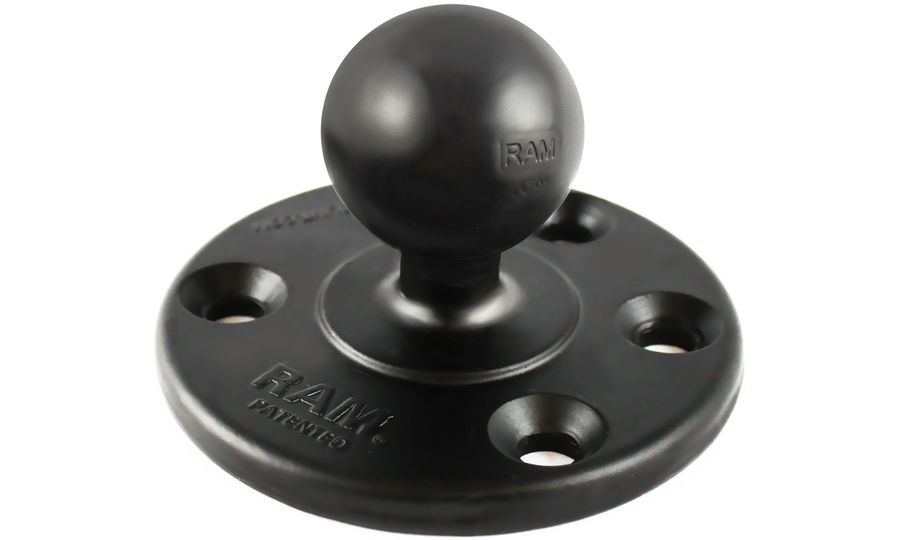 RAM Mounts Kruhová rukoväť s priemerom 93 mm s 3 otvormi po 120° s 1,5" guľovým čapom, RAM-240U
