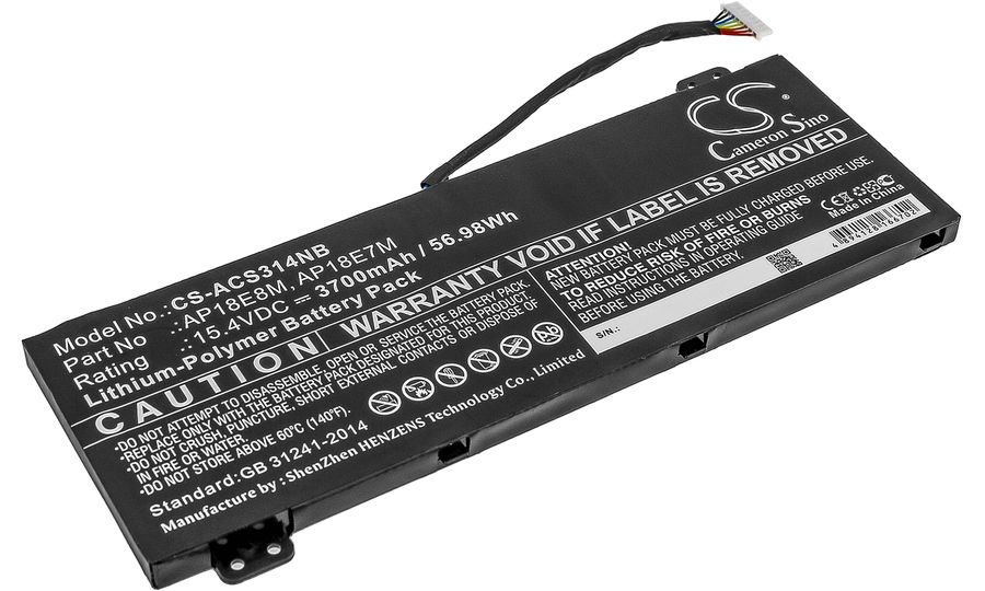 Batéria pre Acer Aspire 7, Nitro 5/7, Conceptd 3/5, Predator Helios/Triton a ďalšie, 3700 mAh, Li-Po