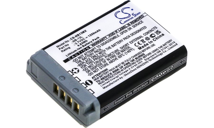 Batéria pre Canon Powershot G9X G7X G5X, PowerShot SX620HS, SX730HS, SX740HS, 1250 mAh, Li-Ion