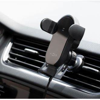 Automatický držiak do auta s rýchlym bezdrôtovým nabíjaním FIXED Matic, 15 W, čierny