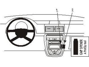 Brodit ProClip montážna konzola pre Volkswagen Fox 05-11, na stred