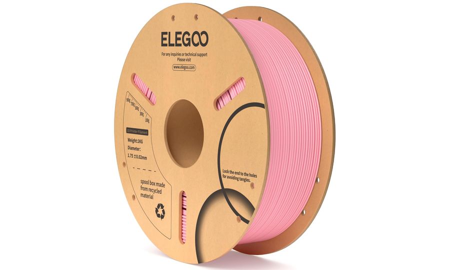 ELEGOO PLA-1.75mm-1KG-Cardboard Spool-Pink