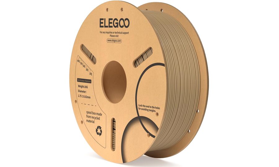 ELEGOO PLA-1.75mm-1KG-Cardboard Spool-Wood