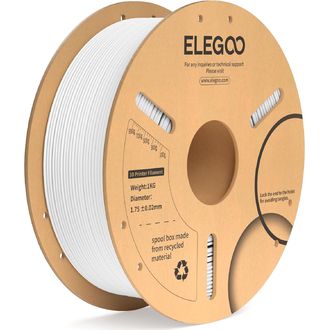 ELEGOO PLA+ -1.75mm-1KG-Cardboard Spool-White