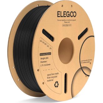 ELEGOO PLA+ -1.75mm-1KG-Cardboard Spool-Black