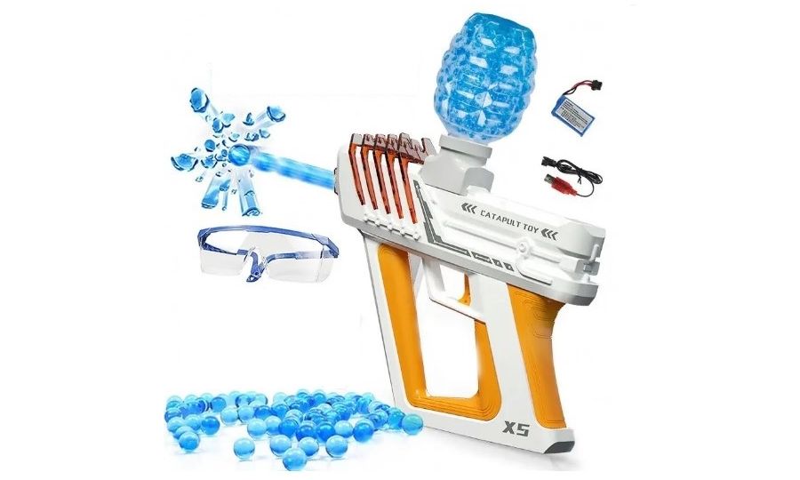 Sunny Blaster Champion-2, pištoľ na vodné gélové pelety s príslušenstvom, oranžová