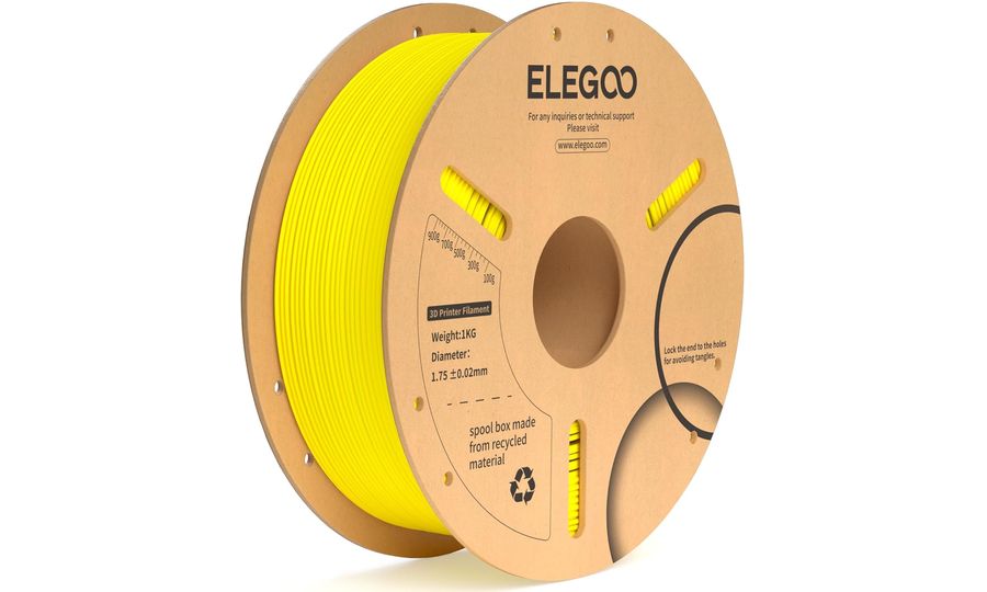 ELEGOO PLA+ -1.75mm-1KG-Cardboard Spool-Yellow