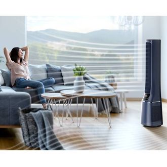 MIDEA AMS150-PBW ventilátor a čistička, Smart Wifi, HEPA filter, ionizátor, 10 rýchlostí