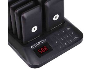 Reštauračný pager/vyvolávací systém Retekess TD157, 16 pagerov, rozbalené