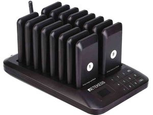 Reštauračný pager/vyvolávací systém Retekess TD157, 16 pagerov, rozbalené