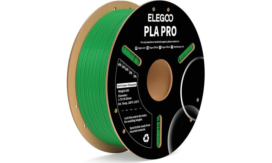 ELEGOO PLA PRO -1.75mm-1KG-Cardboard Spool-Green