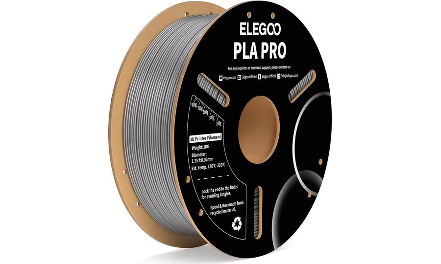 ELEGOO PLA PRO -1.75mm-1KG-Cardboard Spool-Sliver