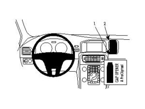 Brodit ProClip montážna konzola pre Volvo S60/V60 11-18, na stred
