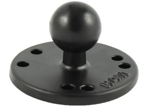RAM Mounts kruhový adaptér, kovový, vzor otvorov AMPS, 1"kolík, RAM-B-202U