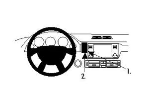 Brodit ProClip montážna konzola pre Land Rover Range Rover 02-12, na stred vľavo