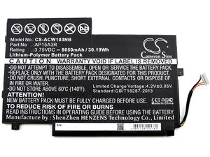 Batéria pre Acer Aspire Switch 10e (ekv. Acer AP15A3R), 8050 mAh