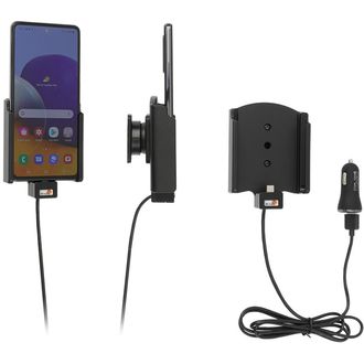 Brodit držiak do auta na Samsung Galaxy A72 bez puzdra, s nabíjaním z cig. zapaľovača/USB