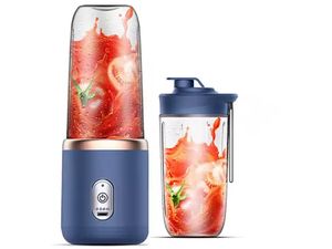 Prenosný Smoothie maker, 400 ml, nabíjanie cez USB kábel, modrý