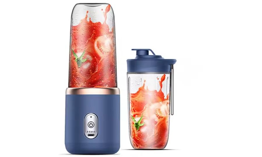 Prenosný Smoothie maker, 400 ml, nabíjanie cez USB kábel, modrý