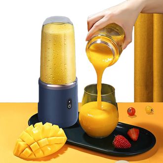 Prenosný Smoothie maker, 400 ml, nabíjanie cez USB kábel, modrý
