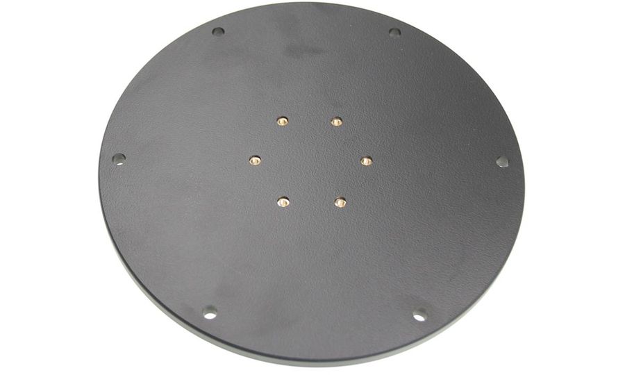 Brodit montážna podložka pre podstavec, priemer 100mm, 6 montážnych otvorov, čierna