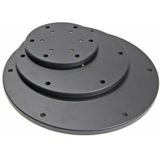 Brodit montážna podložka pre podstavec, priemer 100mm, 6 montážnych otvorov, čierna
