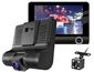 Smart Dashcam, inteligentná kamera do auta, predná + zadná + vnútorná
