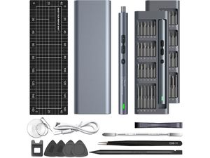 UF-TOOLS elektrický akumulátorový skrutkovač 62v1 s puzdrom, strieborný, USB-C
