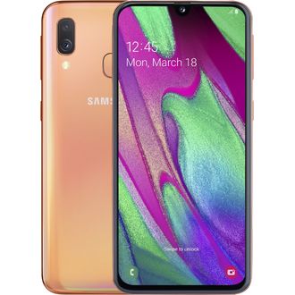 Samsung Galaxy A40, oranžová