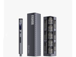 UF-TOOLS elektrický akumulátorový skrutkovač 57v1 s jedinečným puzdrom, strieborný, USB-C