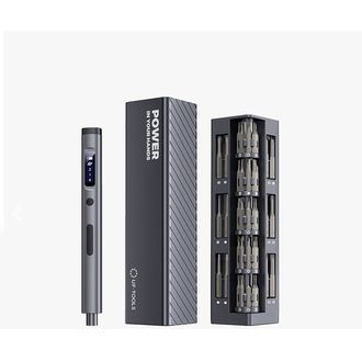 UF-TOOLS elektrický akumulátorový skrutkovač 57v1 s jedinečným puzdrom, strieborný, USB-C