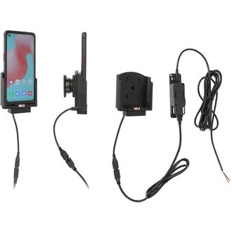 Držiak Brodit pre Samsung Galaxy Xcover Pro SM-G715, skryté nabíjanie, konektor POGO