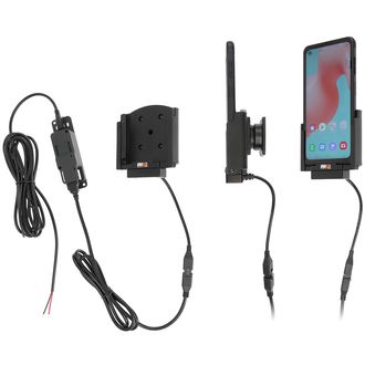 Držiak Brodit pre Samsung Galaxy Xcover Pro SM-G715, skryté nabíjanie, konektor POGO