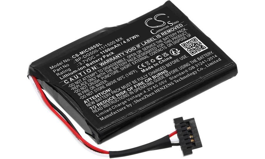 Baterie pro Magellan Cyclo 500 Hc, Mio Cyclo 500 Hc a další, 1100 mAh, Li-Ion