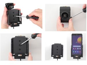 Držiak Brodit pre Samsung Galaxy Xcover 5, skryté nabíjanie, konektor POGO