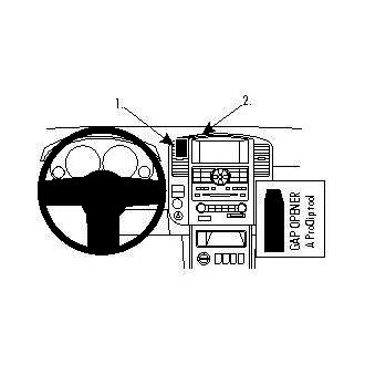Brodit ProClip montážna konzola pre Nissan Pathfinder 08-12, LEN pre továrenské navigáciu, na stred