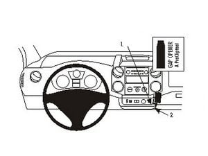 Brodit ProClip pre Citroen Berlingo Family/Transport/Peugeot Partner 08-18 (len automat), na stred