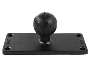 RAM Mounts Obdĺžnikový držiak skrutiek alebo skrutiek, 5 x 12,7 cm, s guľovým čapom 1,5", RAM-202U-25