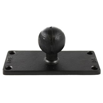 RAM Mounts Obdĺžnikový držiak skrutiek alebo skrutiek, 5 x 12,7 cm, s guľovým čapom 1,5", RAM-202U-25