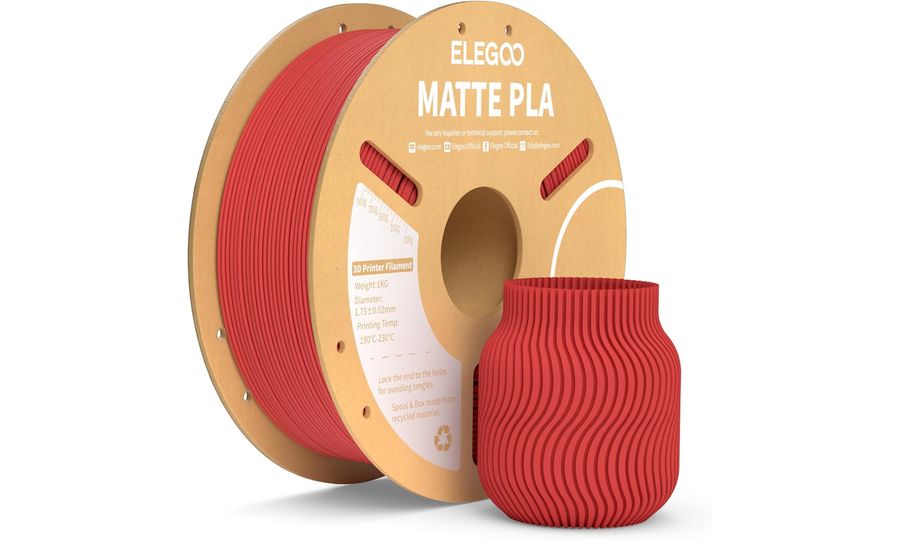 ELEGOO PLA MATTE 1.75 1kg Rubínovo červená